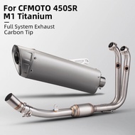 For cf450sr 450SR System Escape Slip On 51MM Front Tube Link Pipe Connect Original full Motorcycle E