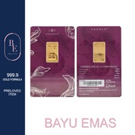 Bayu emas 5.00g 999.9 Gold bar - MIX LOCAL BRAND ( RED DOT / CERT DEFECT )