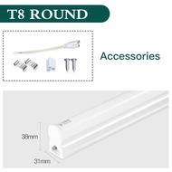 T5 T8V LED Integrated Tube 30cm 60cm Super Bright LED Tube Light Lamp Fixtures 5W 220V Wall Lamp Whi
