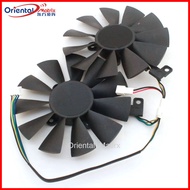 ☭2pcs/lot FDC10U12S9-C 12V 0.45A 87mm VGA Fan For ASUS GTX1060 GTX1070 EX RX580 570 470 Graphics ⋛g