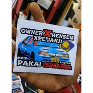 Stiker Proton Wira / Iswara/Saga