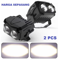 Lampu Tembak Sorot LED Laser Gun Vinyx MT27 Lasergun D2 Mobil Motor Dual CSP MT 27 Warna Putih Kunin