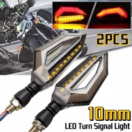 2 ชิ้นรถจักรยานยนต์ไฟเลี้ยว LED สำหรับ GPX 150 MSX R15 MT-15 CB150R DEMON 150GR GN Zoomer-X คลิก Aerox ไฟเลี้ยวตกแต่งแบบรวมหรี่รถจักรยานยนต์ไฟท้าย LED 12 โวลต์ไฟเลี้ยวรถจักรยานยนต์