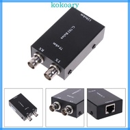 KOK 2 048Mbps G703 Coaxial BNC to RJ45 Transmitter E1 Converter Balance to Unbalance 75 ohm to 120 o