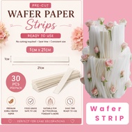 Edible Wafer Paper Strips, Wafer Paper Circles, Wafer paper ready to use Cake Decorations, 圆形糯米纸