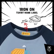 SUNBEAR Label Sticker Name Iron On Sticker Nama Sticker Baju Iron On Kartun