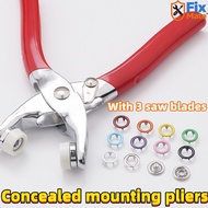 9.5mm Hidden Buckle Mounting Pliers Five-claw Buckle Hand Pressure Pliers Female Buckle Accessories