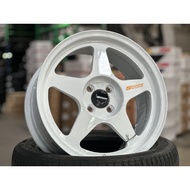 NEW 17X8J NK Performance Spoon SW388 Rim (set of 4) White 4X100 for Vios Yaris City Jazz Myvi Ativa 