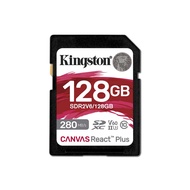 Kingston 128GB Canvas React Plus V60 UHS-II SD Memory Card - SDR2V6/128GB