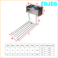 FDJEG for 2.5KW Heating tube for electric deep fryer 304 Stainless steel pipe with temperature control deep fryer parts BFHSE