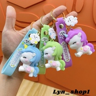 GANTUNGAN Keychain Keychain/ Cute Unicorn Bag Keychain