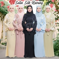 Damia Kurung Shantung Silk Baju Kurung Modern Ironless Kurung Wuduk Friendly Baju Nikah Baju Tunang 