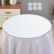 Round Tempered Glass Good Glossiness gardenround Table Easy To Clean glass Protector For Coffee Tabl