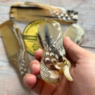 White Buffalo Horn Hair Comb