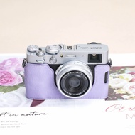 Purple leather case for Fujifilm X100VI, XT5, XM5, XT50, XT10, XT20, XT30, XT30ii