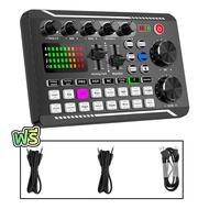 SKYSOUND การ์ดเสียงสด F998 ไมโครโฟน โทรศัพท์มือถือ การ์ดเสียงสด คาราโอเกะ เปลี่ยนเสียง Bluetooth sou