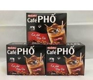 1 HỘP 10 GÓI. MACCOFFEE CÀ PHÊ PHỐ ĐEN ĐÁ VÀ SỮA ĐÁ. GÓI 22G VÀ 24G.
