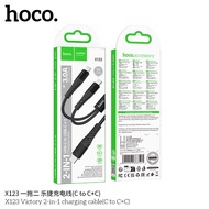 Hoco X123 c to c+c 2-head charging cable