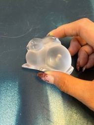 Lalique 水晶兔擺設