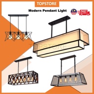 Pendant light Hiasan Gandung Vintage Loft Retro light iron dining light bar 6 head/4 head COGOO