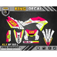 Decal KLX BF KLX OLD KLX S DECAL KX CUSTOME DECAL KLX BF 150L 53