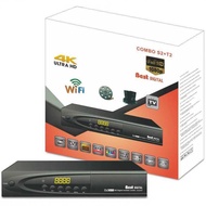 4K Ultra HD WiFi Digital Set-Top Box DVB-S2+T2 Dual Mode Receiver Full HD 1080P