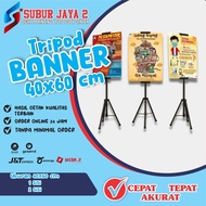 TRIPOD BANNER / STANDING BANNER /DISPLAY BANNER UKURAN 40X60 CM