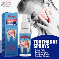 Toothache Spray Instant Teeth Pain Treatment Liquid Relief Denture Pain Canker Sores Tooth Oral Prob