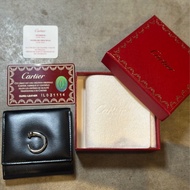 Cartier PANTHÈRE C DE CARTIER 卡地亞美洲豹黑色羊皮散紙包