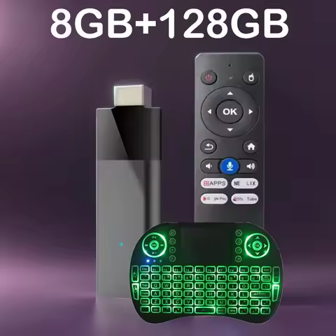 Global Version Q12 Mini TV Stick Android 14 TV Box Allwinner H313 Dual Wifi 5G 8K Video 128G 4K Medi