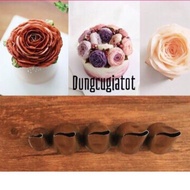 Rose tips for icing, sticky rice with bean flowers (97-116-117-118-119)