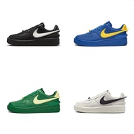 Japan Direct Mail Free Shipping AMBUSH X Air Force 1 Low Black White Men Women Shoes Sneakers DV3464