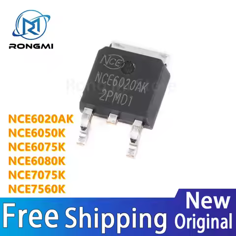 10Pcs New NCE6075 NCE6020AK NCE6020 NCE6050K NCE6075K NCE6080K NCE7075K NCE7560K TO-252 IC 100% Qual