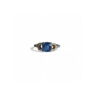 1.3Ct unheated mogok blue sapphire Ring