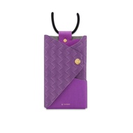 ionSleeve 銀離子抗菌收納夾 - Purple Woven - 純素皮革 情人節
