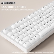 CSA Profile 132keys liquid foundation Theme PBT&PC Keycap set for Mechanical keyboard keycaps