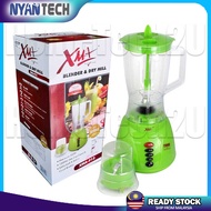 XMA Blender XMA-913 300W 1.5L Plastic Jar + Dry Mill With Safety Lock (Blender Murah)