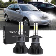 2PCS ด้านข้าง4 X15 H7ไฟหน้ารถยนต์หลอดไฟ High Beam สำหรับ Mercedes Benz W211 W210 W124 W212 W204 W203