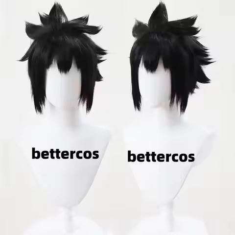 Sasuke Uchiha Cosplay Wig High Quality Short Black Heat Resistant Synthetic Hair Anime Cosplay Wigs 