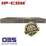 IP-COM G5328P-24-410W Network 24 Gigabit PoE Ports 370W, 4 Gigabit SFP Ports, 1 x Console Port L3 Ma