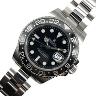 勞力士 ROLEX GMT master II stick dial 116710LN 黑色手錶男士二手