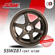 ล้อแม็ก SSW รุ่น 281 ขอบ15" 4รู100 จำนวน 4 วง