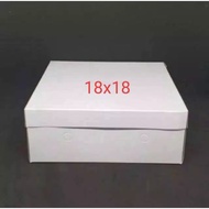 PUTIH Rice box 18x18 20x20cm White Plain Catering box 18x18 20x20 cm Rice box