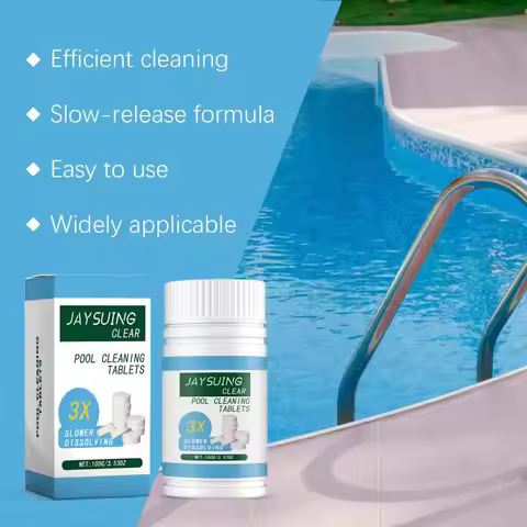 100/200g Chlorine Effervescent Tablets Swimming Pool Water Purifier Algae Remover Pool Cleaning Disi