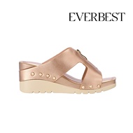Everbest Women's Shoes - AMP0103 Front Zip Wedge Heel Sandals