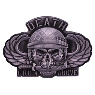 Airborne Division Army Death From Above Badge Skull Wing Brooch