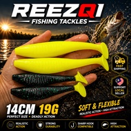PADDLE POP LURE 14CM + FREE HOOK SOFT PLASTIC LURE UMPAN TOMAN SIAKAP SOFT PLASTIC LURE