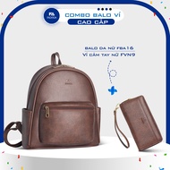 Combo balo đa năng và ví cầm tay FADODA FBA16 và FVN09 nhiều màu