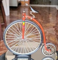 高輪自行車模型 PennyFarthingBicycle 大小車輪腳踏車 古董自行車 咖啡廳擺飾  復古腳踏車模型