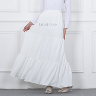 SHABIYAN Rok Wanita Panjang Polos | Rok Tingkat Susun | 558
